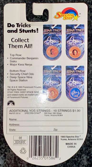 Star Trek Deep Space Nine YO-YO Stil Sealed 1993