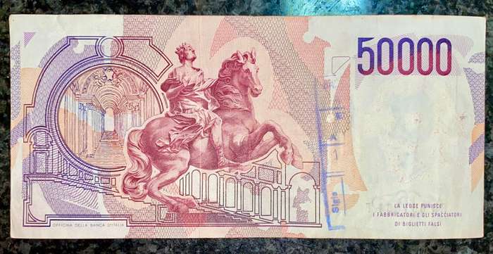 ITALY 50,000 LIRE 1984