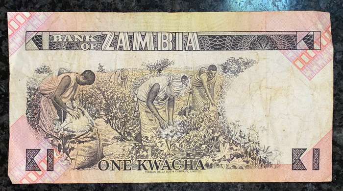 ZAMBIA 1 KWACHA ND 1980