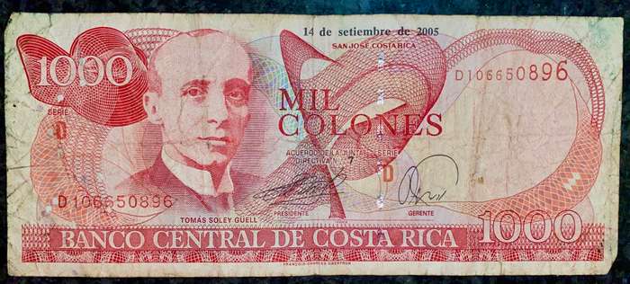 COSTA RICA 1000 COLONES 2005