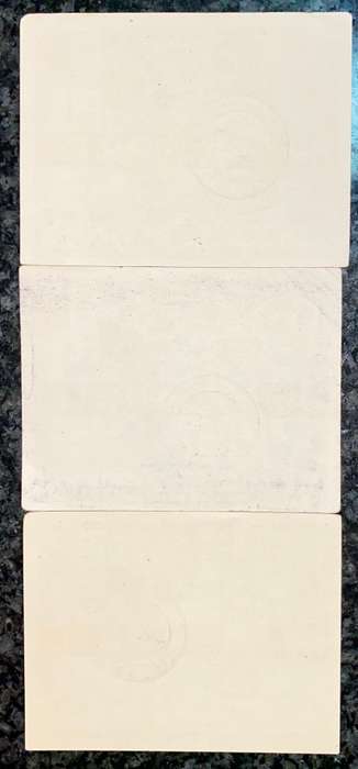 SOUTH AFRICA PETROL RATION COUPONS SET 5 GALLONS - 2 GALLONS & 1 GALLON APRIL 1946 (1 BID TAKES ALL)