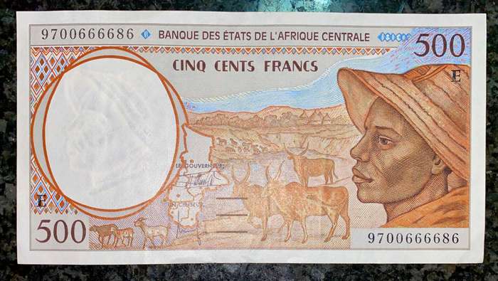 Central Africa 500 francs 1994 Cameroon