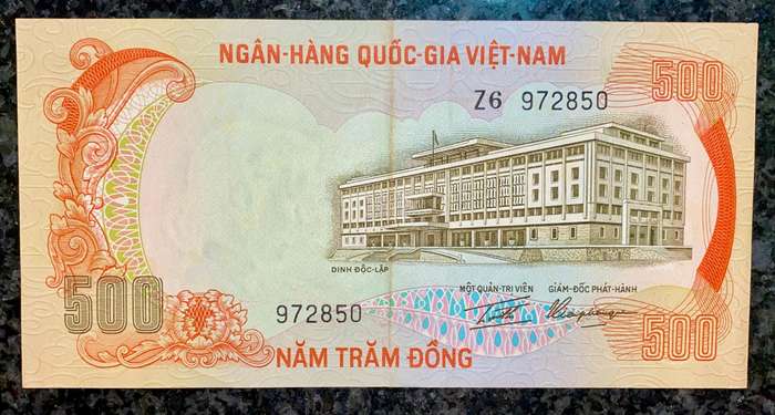 Vietnam. 500 dong 1970