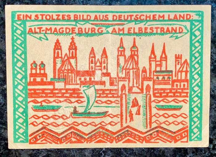 Germany - Magdeburg 50 pfennig 1921 emergency money (notgeld)