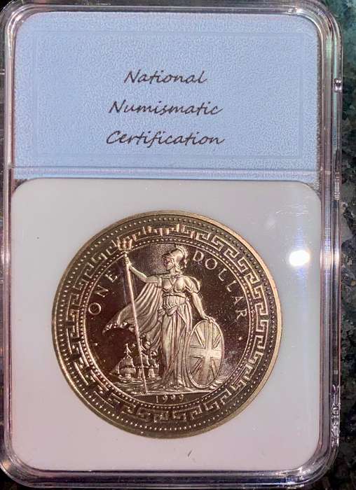 Great Britain Graded Trade Dollar 1999 year of the rabbit - people's rep graded PR69 DCAM - NNC