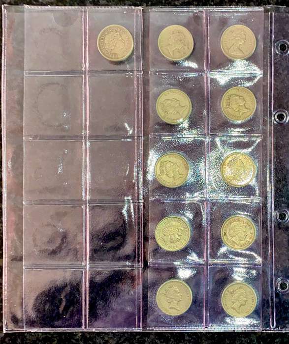 Great Britain Collection 1 pound 1983-2010 in coin folder - lot 6