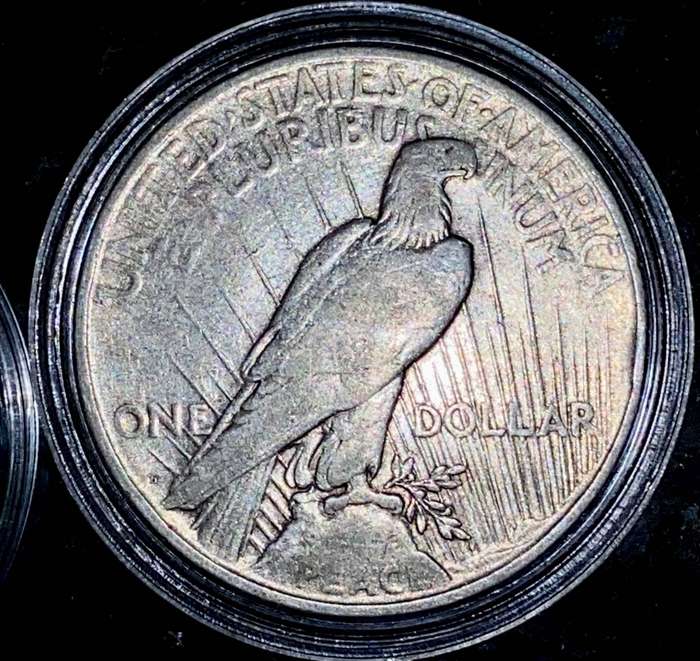 USA Silver Peace 1 dollar - 1922 Denver Mint in capsule