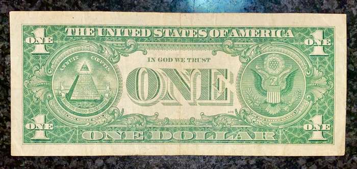 U S A 1 DOLLAR SILVER CERTIFICATE 1957