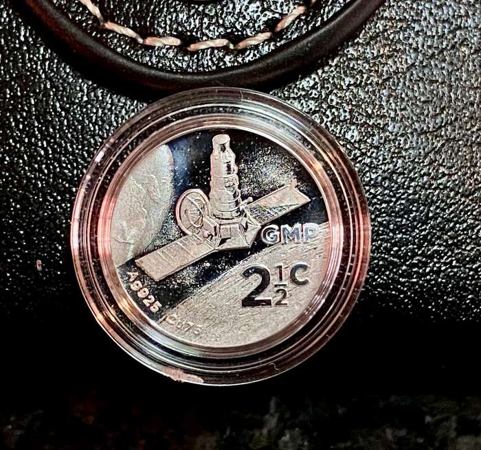 SOUTH AFRICA SILVER 2 1/2 CENT POLYMER PUTTY TICKEY 2019 -400 MINTAGE- DURBAN MINT MARK STILL SEALED