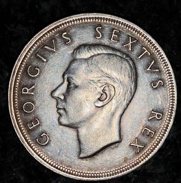 SA Union silver 5 shillings 1948
