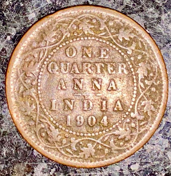 INDIA 1/4 ANNA 1904