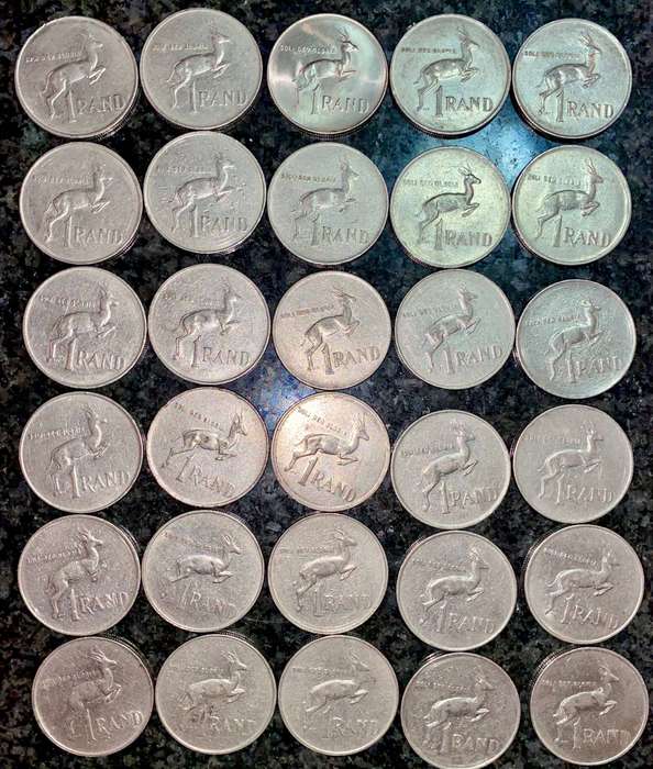 South Africa Lot - Nickel R1 (1 bid takes all 20 coins)