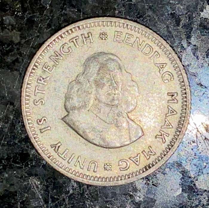 South Africa. silver 5 cent 1962