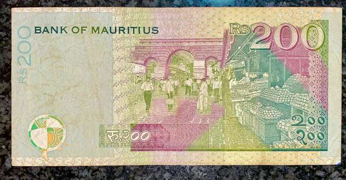 Mauritius 200 rupees 1999