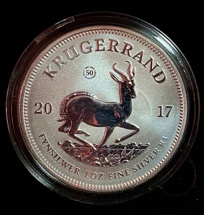 South Africa 1oz Silver Krugerrand Collection - Premium UNC 2017 to 2024 most boxed all in capsules
