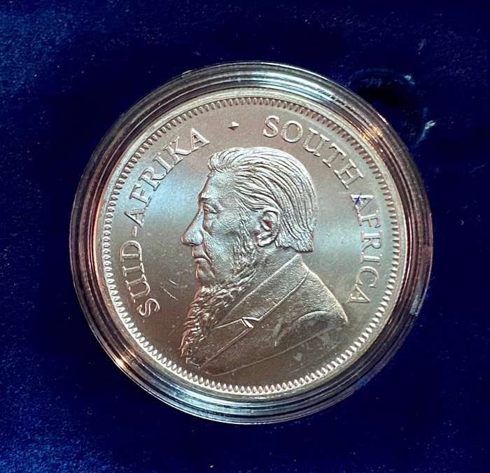 South Africa 1oz Silver Krugerrand Collection - Premium UNC 2017 to 2024 most boxed all in capsules