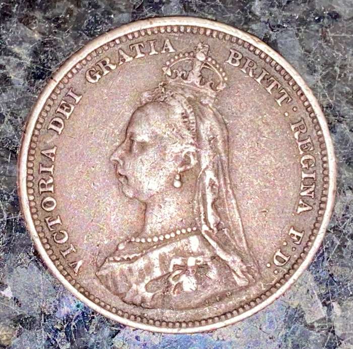 Great Britain Silver 1 Shilling 1888 Sterling Silver
