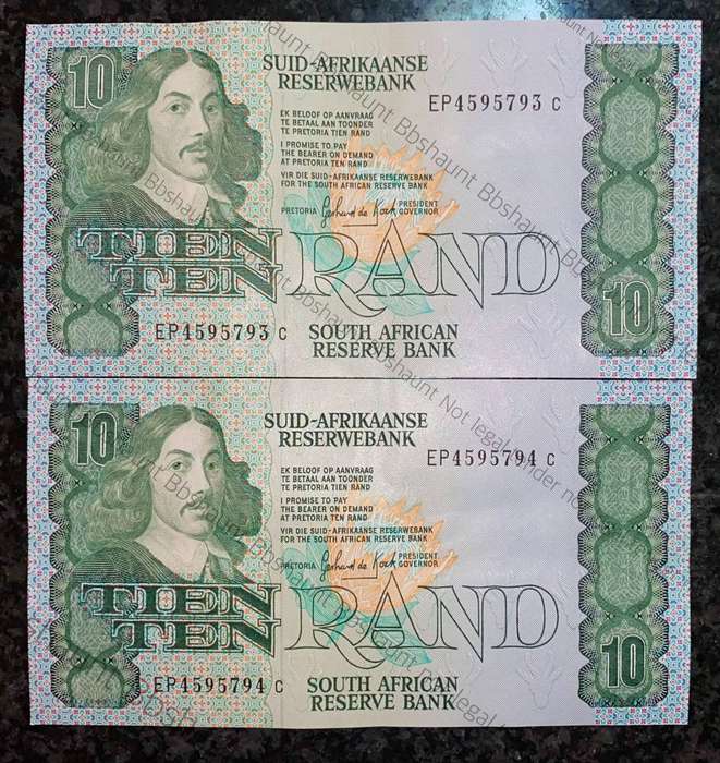 GPC De Kock. R10 in sequence EP4595793-794 -- 3rd issue 1985 (1 bid takes all )