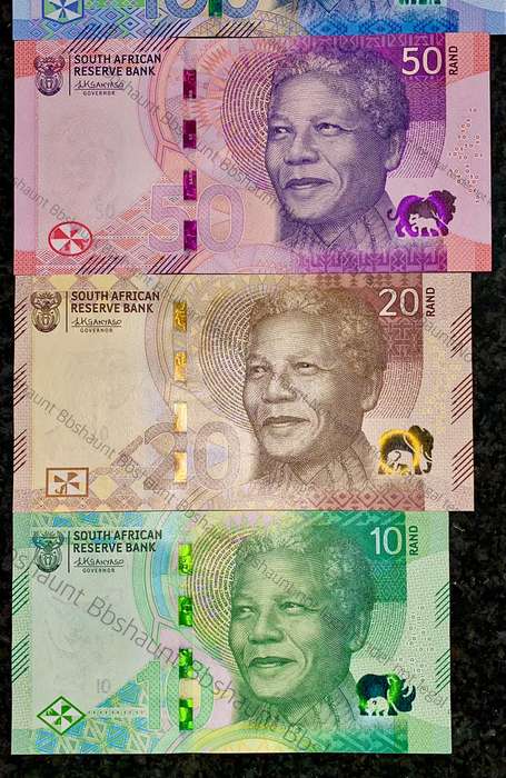 L KGANYAGO AA VERY LOW MATCHING NUMBERS -- AA0000218 --2023 UNC IN ORIGINAL S A RESERVE BANK FOLDER