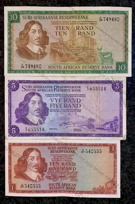 Complete Set G Rissik R10 to R1 - 2nd issue 1966 (1 bid takes all)