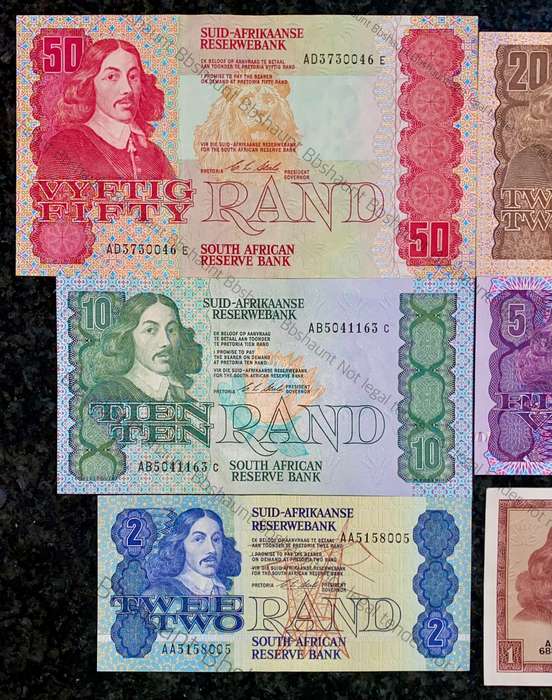Complete set CL Stals R50 to R2AA - 1st issue 1990 (R1 TW De Jongh) good condition (1 bid takes all)