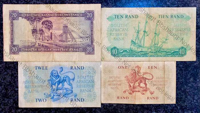 G Rissik & MH De Kock Set R20 to R1 -- 1st issue 1961/622 (1 bid takes all)