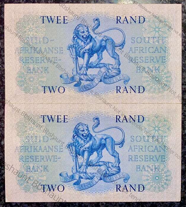 G RISSIK R2 IN SEQUENCE B131 /584996-997 UNC A/E FIRST ISSUE 1962 (1 BID TAKES ALL)