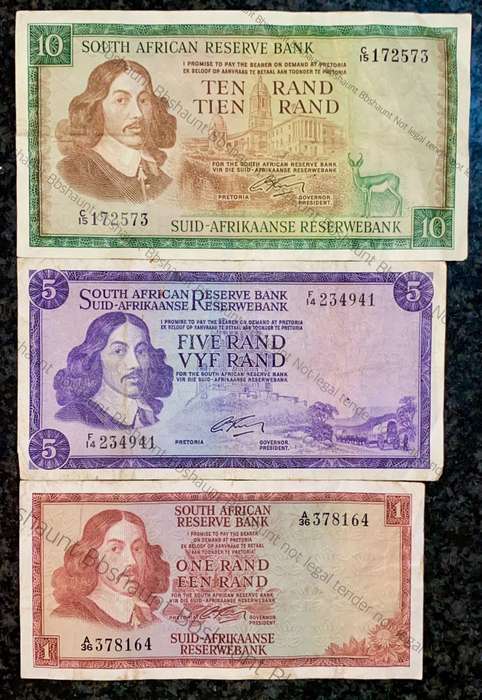 Complete set G Rissik R10 to R1 - 2nd issue 1966 (1 bid takes all)