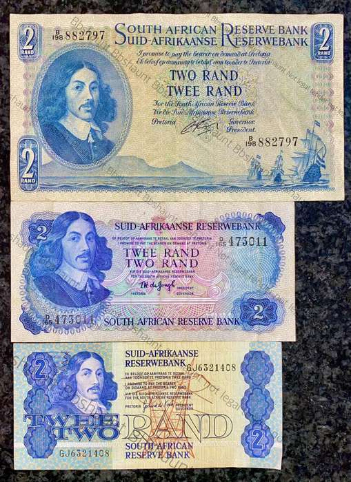 Set OF R2 -- Rissik - De Jongh & De Kock 1962-1980s(1 bid takes all)