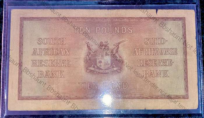 J Postmus Graded 10 pound F1 - 14th April 1943 SANGS graded