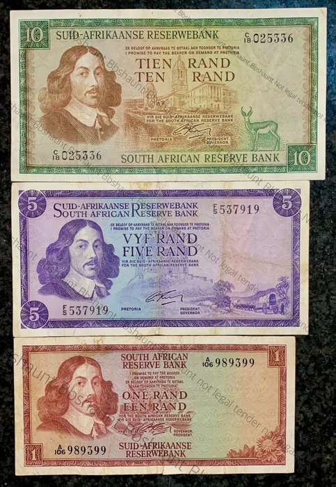 Complete set G Rissik R10 to R1 - 2nd issue 1966 (1 bid takes all)