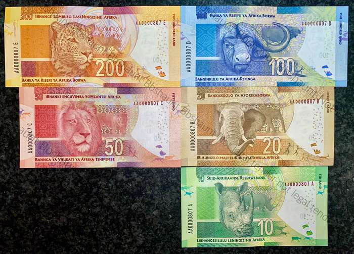 L KGANYAGO FULL SET LOW MATCHING NO - AA0000807 - FIRST ISSUE 2018 (1 BID TAKES ALL)