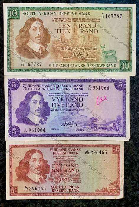 complete set G Rissik R10 to R1 - 2nd issue 1966 (1 bid takes all)