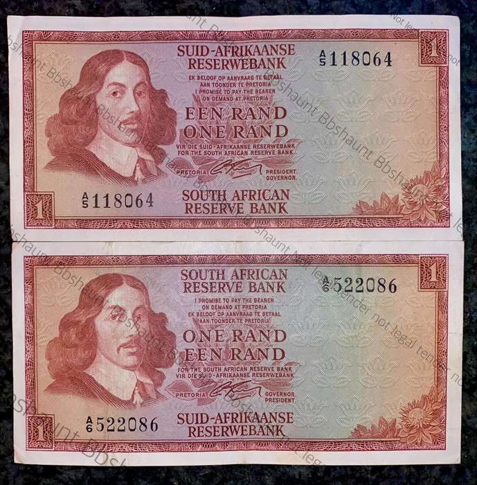G Rissik. R1 - A5 & A6 - 2nd issue 1966(1 bid takes all)