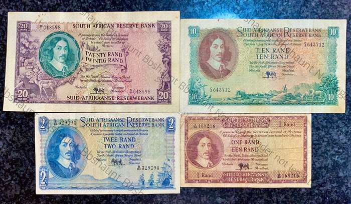 COMPLETE SET OF MH DE KOCK & DECIMALS R20 - D1 TO R1 - A32 -- 4TH ISSUE 1961(1 BID TAKES ALL)