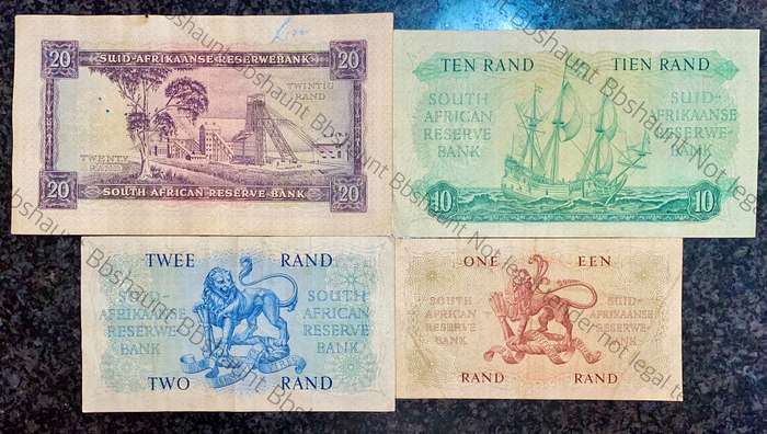 COMPLETE SET OF G.RISSIK & DECIMALS R20 TO R1 - FIRST ISSUE - 1962 BIG NOTES (1 BID TAKES ALL)