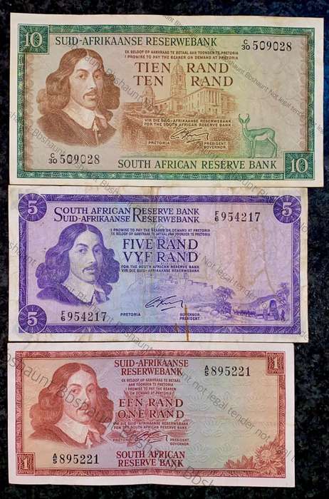 Complete set G Rissik R10 to R1 - 2nd issue 1966 (1 bid takes all)