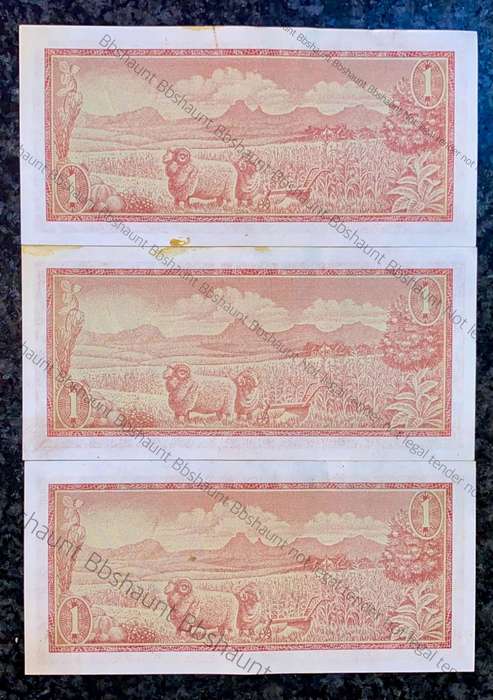 TW De Jongh. R1 close seq B338 /850362 /324 & 310 aunc 3rd issue 1975 (1 bid takes all)