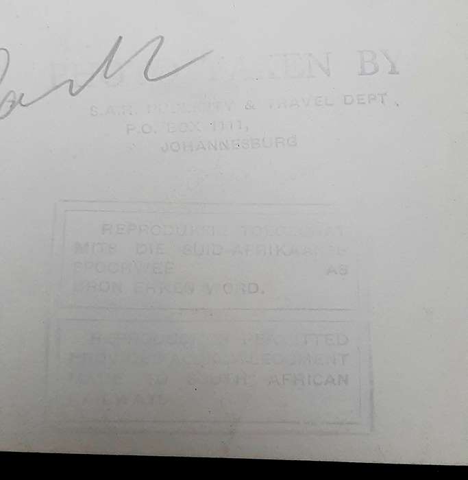 **RARE: 1947 Royal Visit to South Africa Official Photograph Lot #2 (SA Railways).**