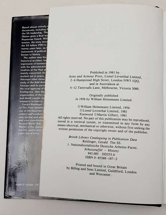 ** WW2 : History of the SS(1922-45)  Hardcover Illustrated Book .**