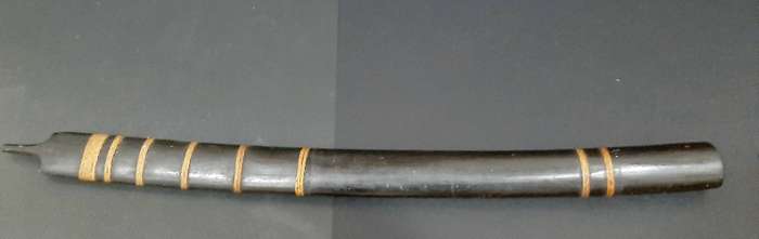 **RARE: Mid-20th Century Burmese 'Dha' Tribal Sword w/ Scabbard(0.97m).**