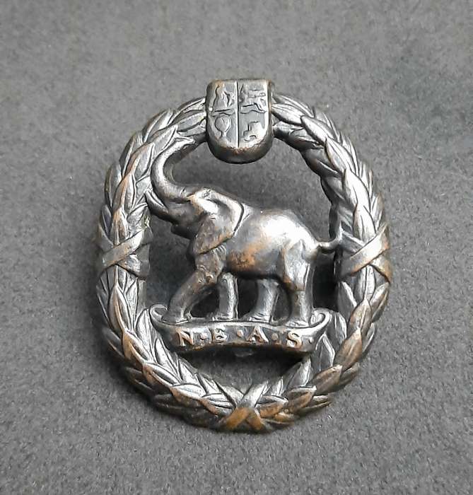 **WW2: SA Native Labour Corps Cap Badge w/ Lugs.**