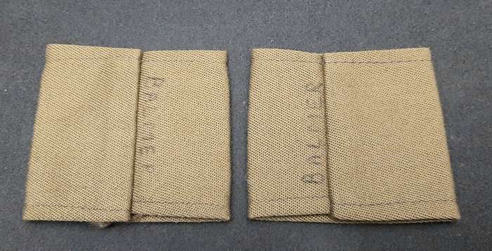 Rhodesian Bush War: 1970s BSAP Camouflage 'Police Reserve' Epaulettes x2 (Inscribed)