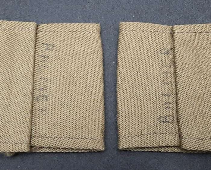 Rhodesian Bush War: 1970s BSAP Camouflage 'Police Reserve' Epaulettes x2 (Inscribed)