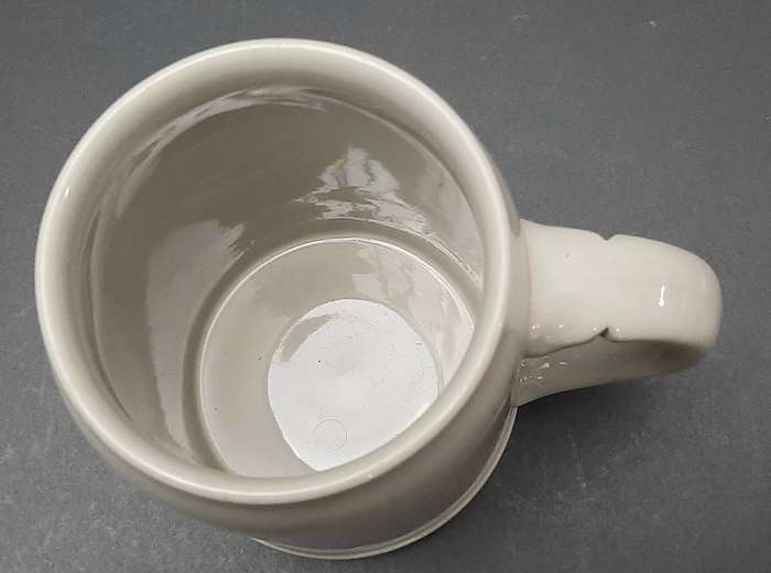 **1950s Belgian Congo: Simba Breweries 'Katanga' Ceramic Tankard (18cm).**