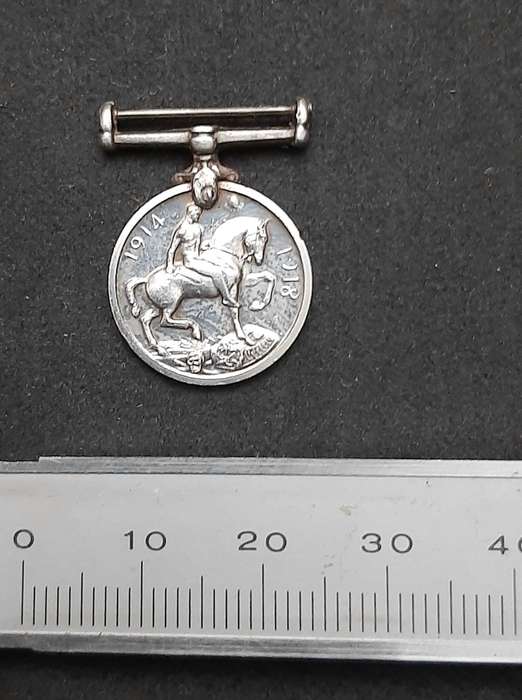 **WW1: .925 Silver Miniature British War Medal N/R (4,5g)**
