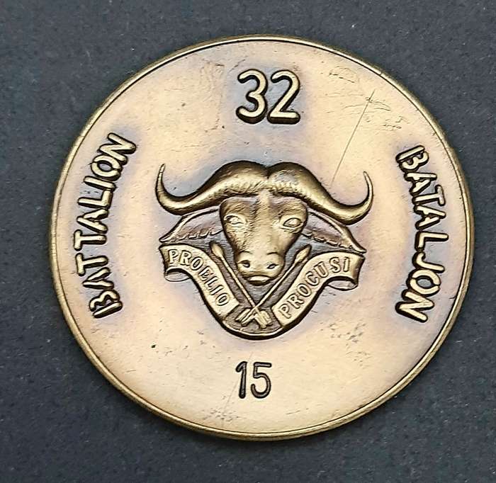 SADF 32 Battalion Bronze Medallion #15 (VF+)
