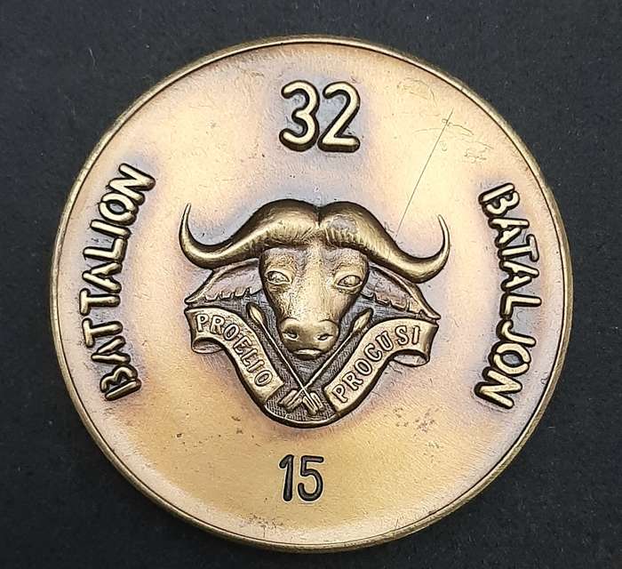 SADF 32 Battalion Bronze Medallion #15 (VF+)