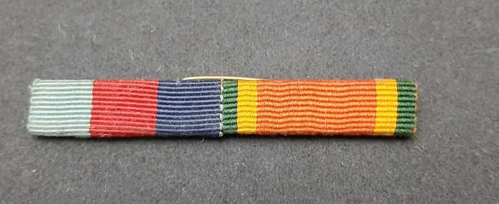 ** WW2: UDF Campaign Service Medal Bar Pin Intact ( 2 x Awards).**