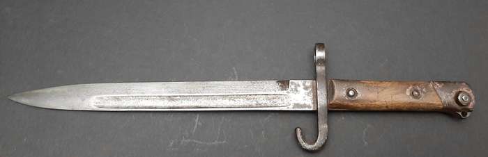 RARE : Austro-Hungarian Steyr Officer's M1886 Bayonet with Scabbard and Frog (36cm)